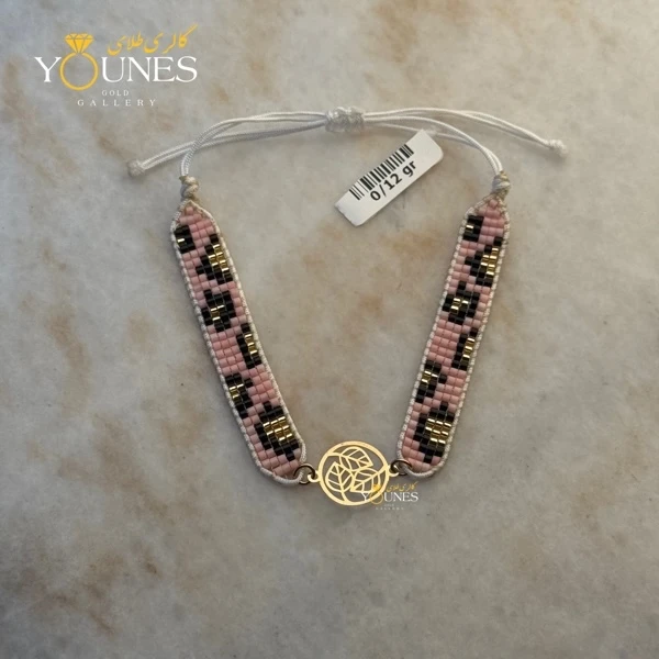 دستبند میوکی برگی طلا